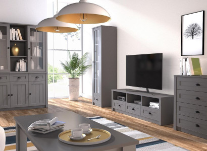 Living room furniture set designer living room sideboard coffee table furnishings 5 ​​pieces.
